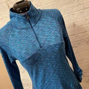 Columbia Blue Zip Pullover Medium
